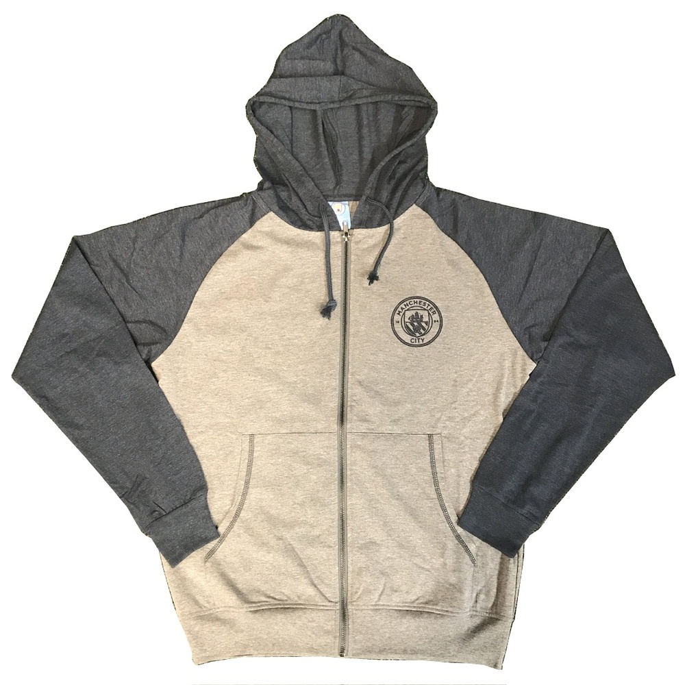 Icon Sports Manchester City Lightweight Pullover Hoodie Medium New With Tags